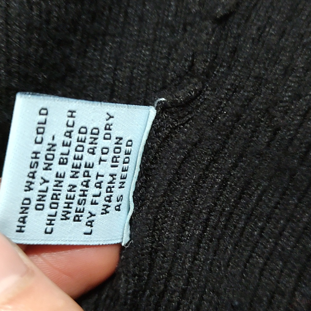 Black Ribbed Cardigan - Picture 8 of 12